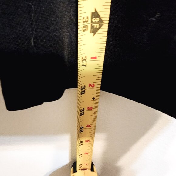 EILEEN FISHER Pants L Stretch Viscose Jersey Slouch Tapered Black USA Minimalist - Picture 16 of 16